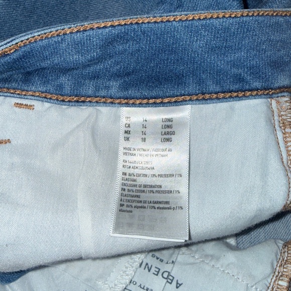 American Eagle Jeggings Size 14 Long Preowned - Picture 7 of 8